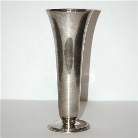Lot image - Tiffany & Co. Makers Sterling Silver Vase