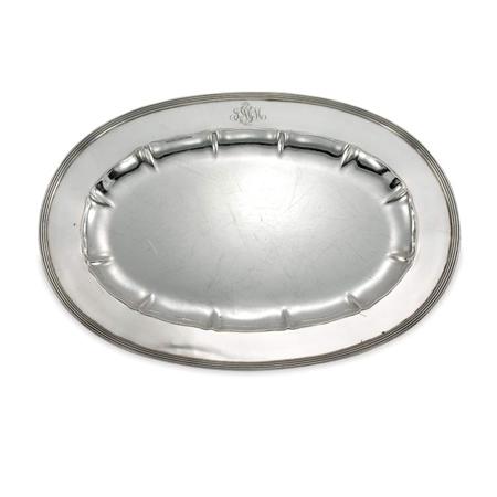 Lot image - Pair of Arthur Stone Sterling Silver Serving Trays