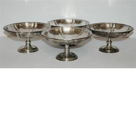 Lot image - Set of Four Arthur Stone Sterling Silver Compotes