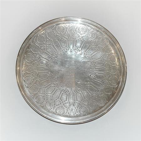 Lot image - Tiffany & Co. Makers Sterling Silver Cake Stand