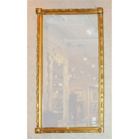 Lot image - Louis XVI Style Gold Painted Mirror