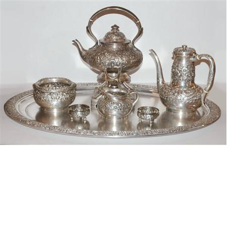 Lot image - Tiffany & Co. Makers Sterling Silver Tea Service