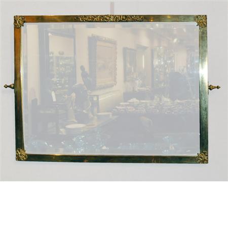 Lot image - Louis XVI Style Brass Mirror