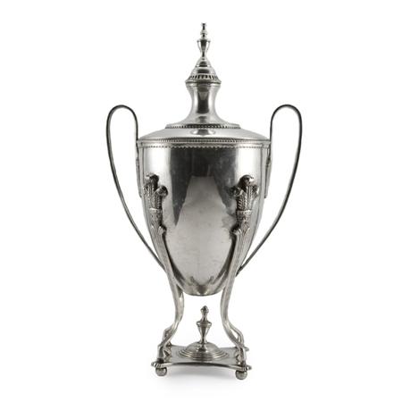 Lot image - Regency Style Silver Plated Urn