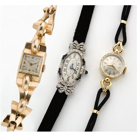 Lot image - Group of Three Wristwatches