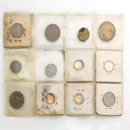 Lot image - Assorted Group of Foreign and U.S. Coins and Tokens