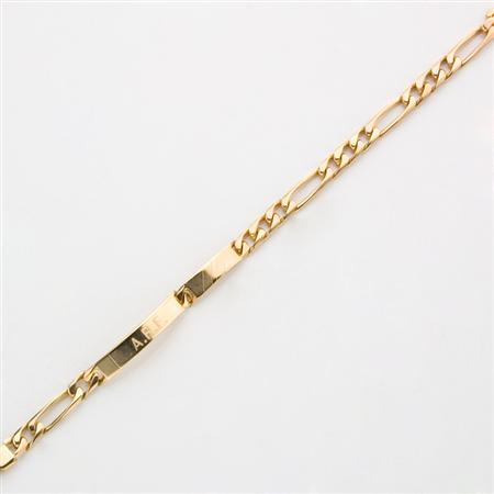 Lot image - Gold ID Bracelet