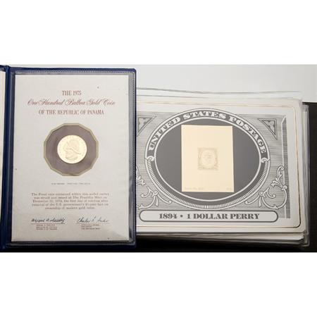 Lot image - Assorted Group of Foil Stamps and One Coin