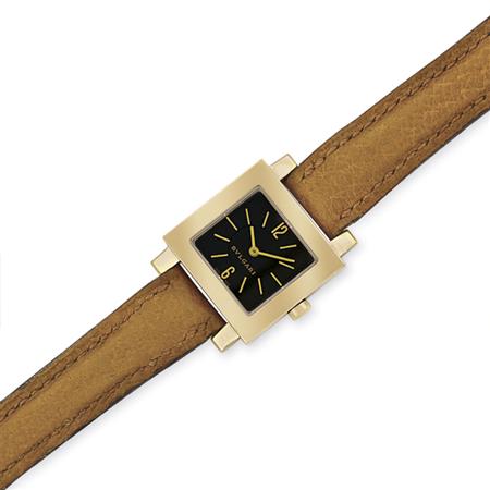 Lot image - Gold Wristwatch, Bulgari