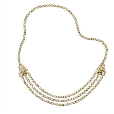 Lot image - Diamond Necklace