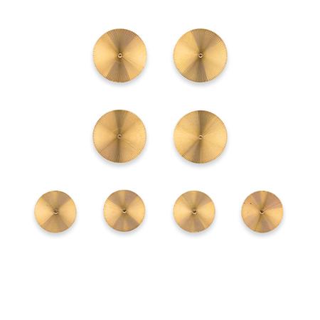 Lot image - Gold Button Set, Tiffany & Co.