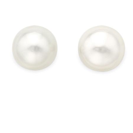 Lot image - Pair of Cultured Pearl Earrings