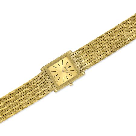 Lot image - Gentlemans Gold Wristwatch, Piaget