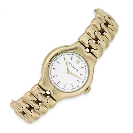 Lot image - Gold Wristwatch, Tiffany & Co.