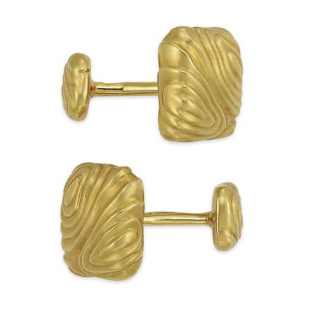 Lot image - Pair of Gold Cufflinks, Angela Cummings