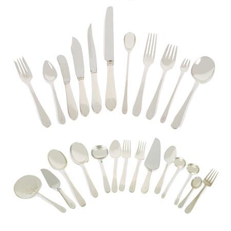 Lot image - Tiffany & Co. Sterling Silver Flatware Service