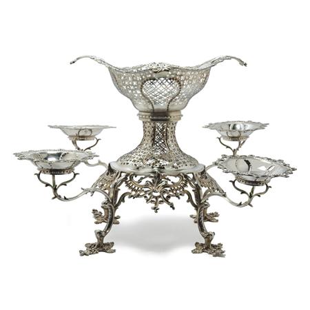 Lot image - George III Silver Epergne