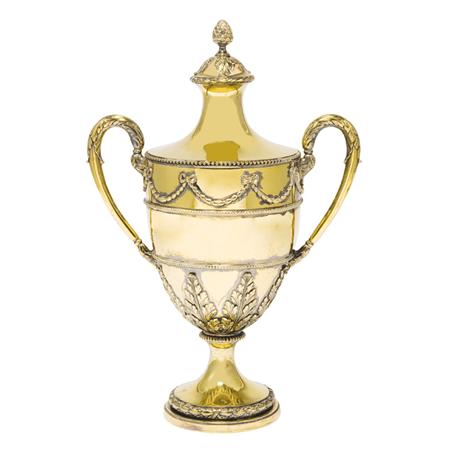 Lot image - George III Silver Gilt Covered Urn