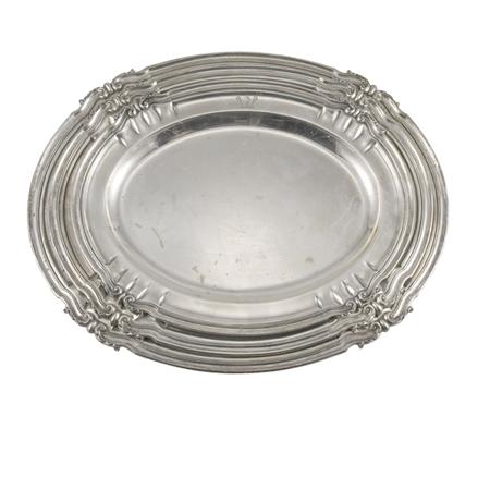Lot image - Nest of Three English Silver Platters
