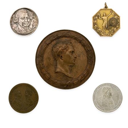 Lot image - United States and French Medal Group