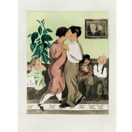 Lot image - Raphael Soyer MEMORIES Complete portfolio of twelve lithographs (eleven printed in color)