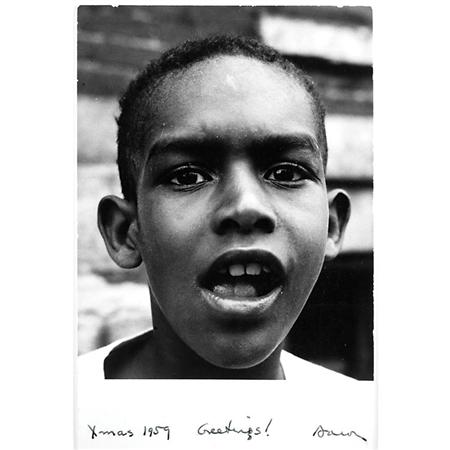 Lot image - SISKIND, AARON (1903-1991)  Christmas 1959 greetings photograph