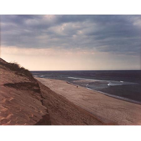 Lot image - MEYEROWITZ, JOEL (b. 1938)  [Eroded dunes, sunset beach scene]