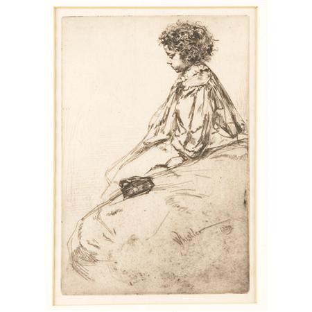 Lot image - James Abbott McNeill Whistler BIBI LALOUETTE Etching and drypoint