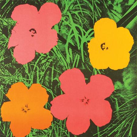 Lot image - Andy Warhol FLOWERS Color offset lithograph