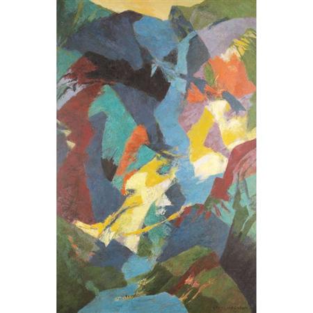 Lot image - Ethel Magafan American, 1916-1993 Canyon Falls