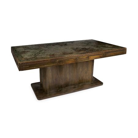 Lot image - Philip and Kelvin Laverne American, 1908-1988 and b. 1936 Draw-Leaf Dining Table, circa 1965