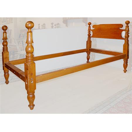 Lot image - Pair of Maple and Pine Cannonball Beds