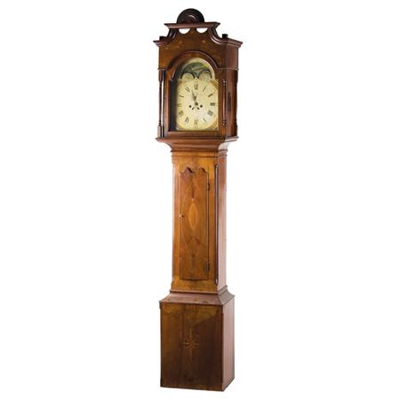 Lot image - Federal Mahogany Tall Case Clock