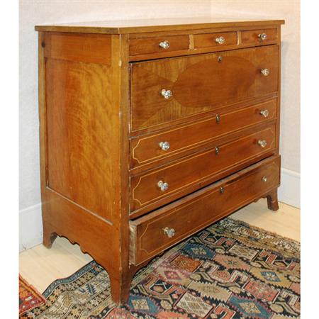 Lot image - Federal Inlaid Mahogany Chest of Drawers