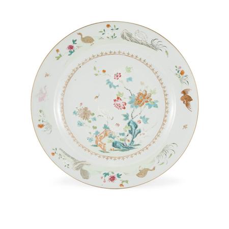 Lot image - Chinese Export Famille Rose Porcelain Charger