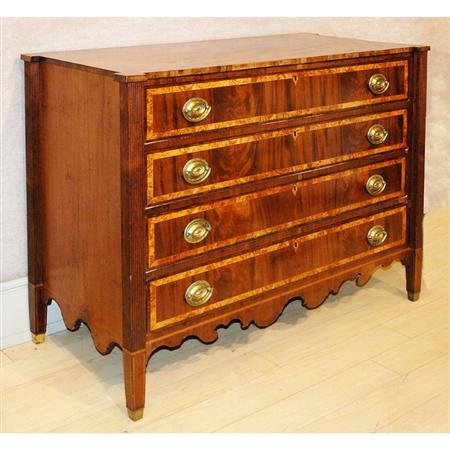 Lot image - Federal Inlaid Mahogany Chest of Drawers