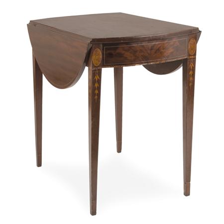Lot image - Federal Inlaid Mahogany Pembroke Table