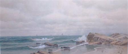 Lot image - George Howell Gay American, 1858-1931 Seascape