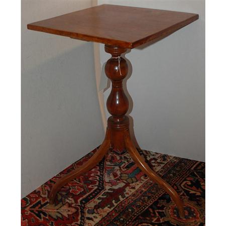 Lot image - Federal Cherry Tilt-Top Tripod Candlestand