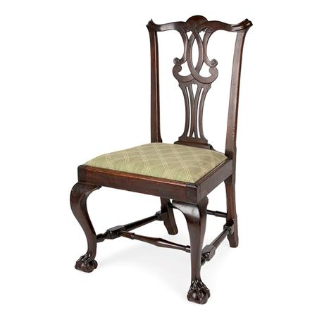 Lot image - Chippendale Mahogany Side Chair
