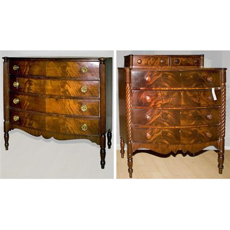 Lot image - Two Federal Mahogany Chests of Drawers