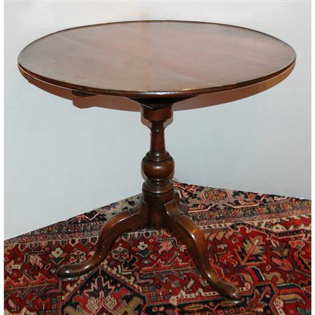 Lot image - Chippendale Walnut Tilt-Top Tea Table