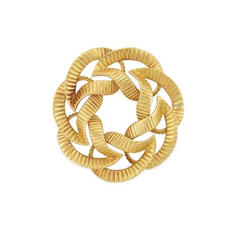 Lot image - Gold Wreath Brooch, Tiffany & Co.