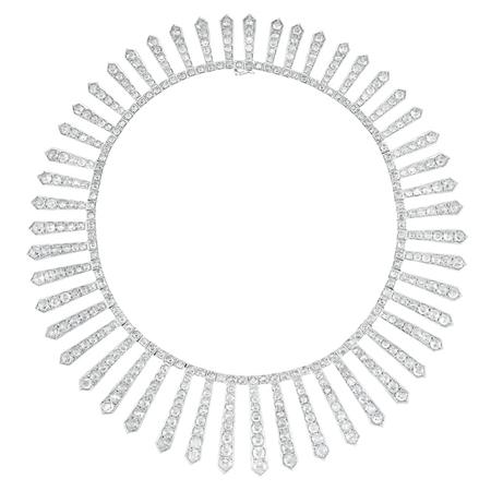 Lot image - Diamond Fringe Necklace