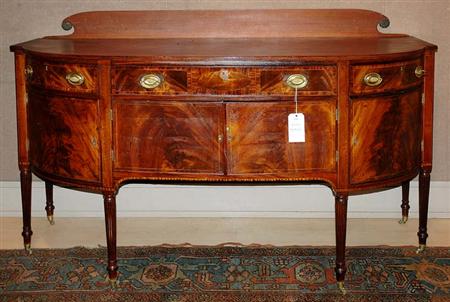 Lot image - Federal Inlaid Mahogany Sideboard