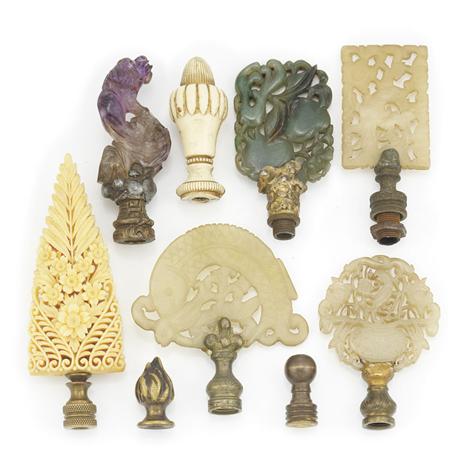 Lot image - Group of Lamp Finials