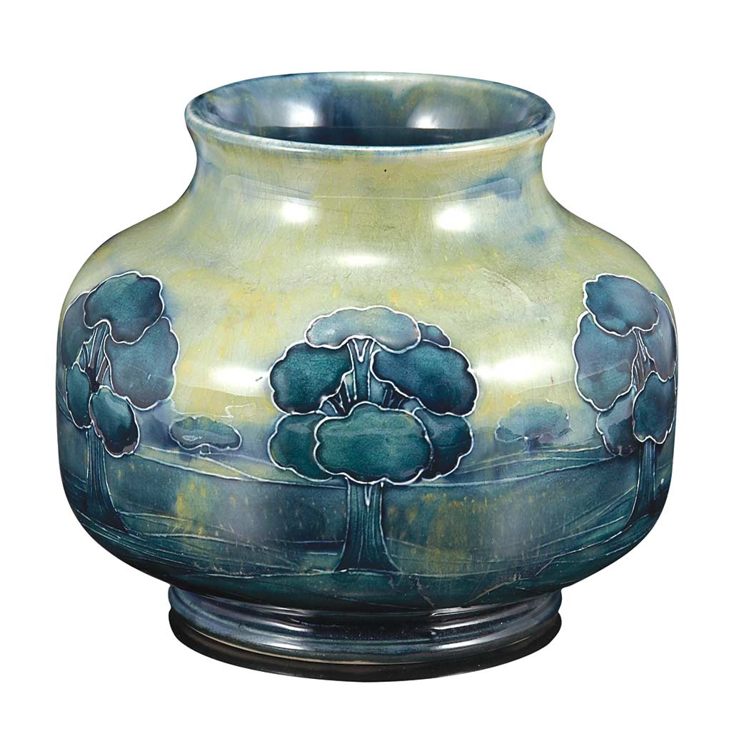 Lot image - Moorcroft Pottery Hazeldene Vase