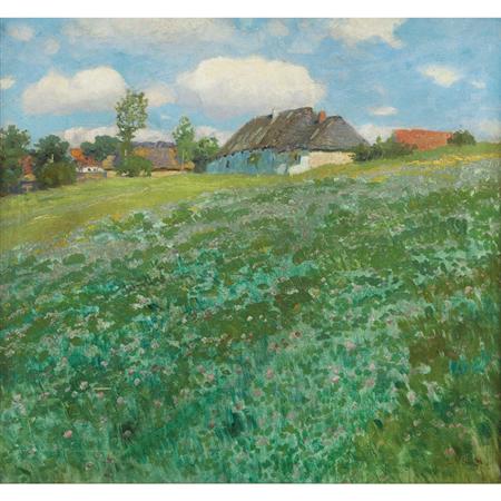 Lot image - Stanislav Lolek Czech, 1873-1936 Farm Buildings