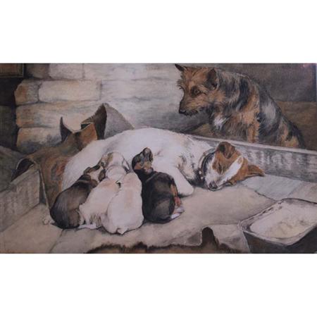 Lot image - Walter Brookes English, 19th Century The Proud Father, circa 1895