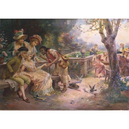 Lot image - Continental School 20th Century The Fortune-teller